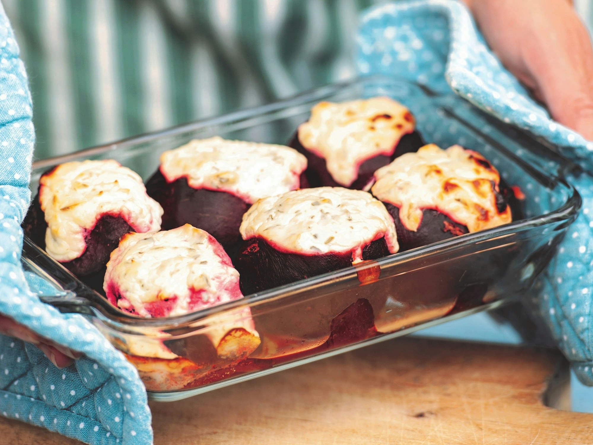 Gefüllte Rote Beete mit Schafskäse