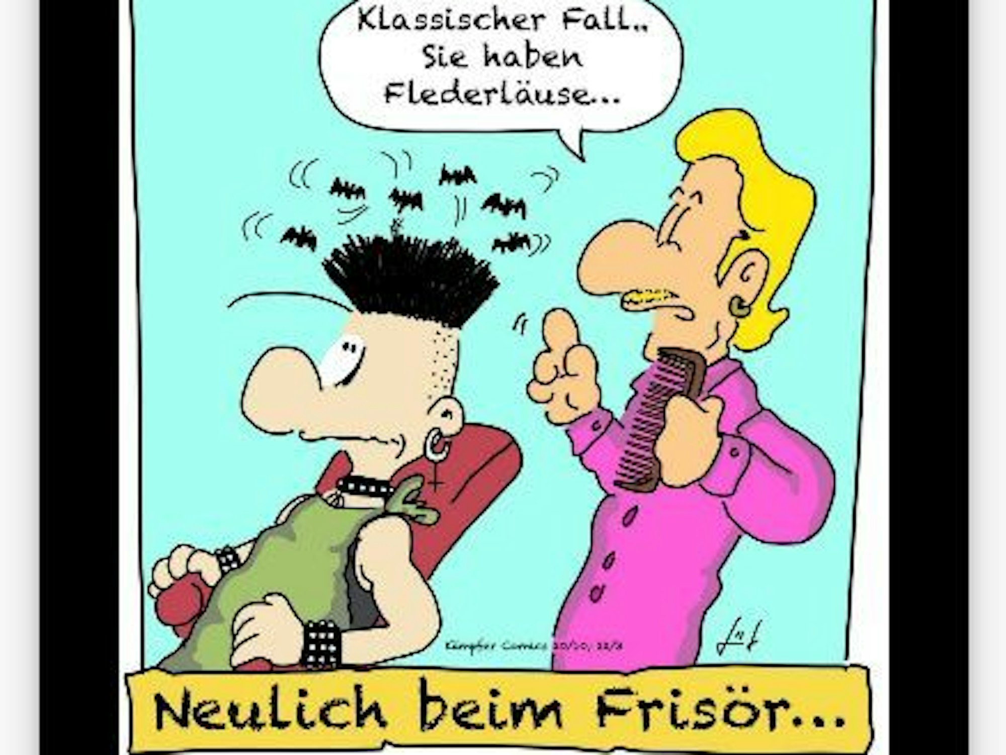 Eine Seite eines Kalenders mit einer Illustration.