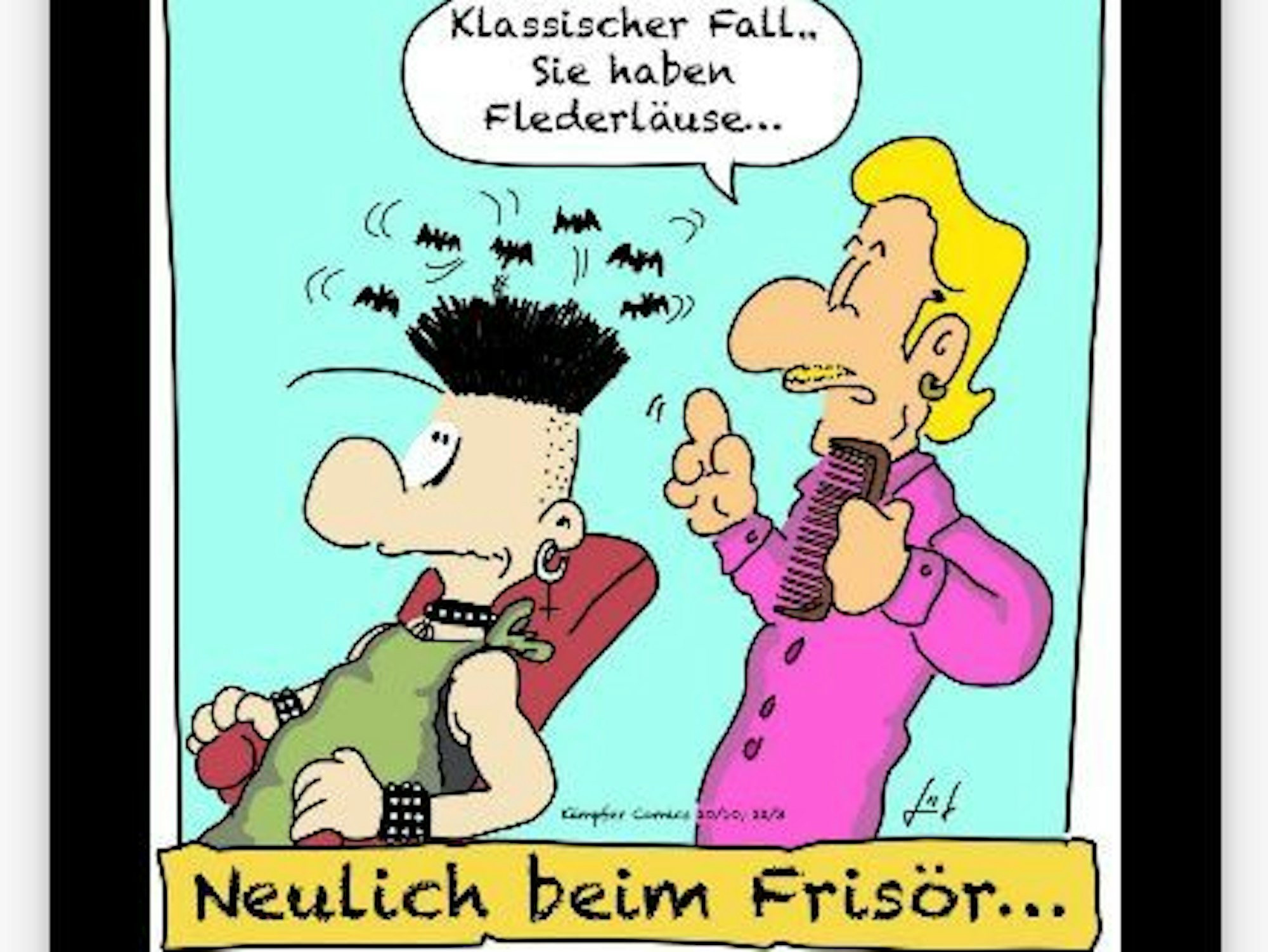 Eine Seite eines Kalenders mit einer Illustration.