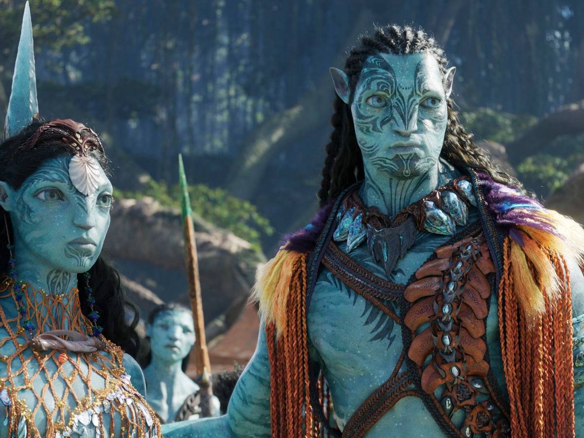 Ronal, Tonowari und der Metkayina-Clan in einer Szene von „Avatar – The Way of Water” von 2022. 2