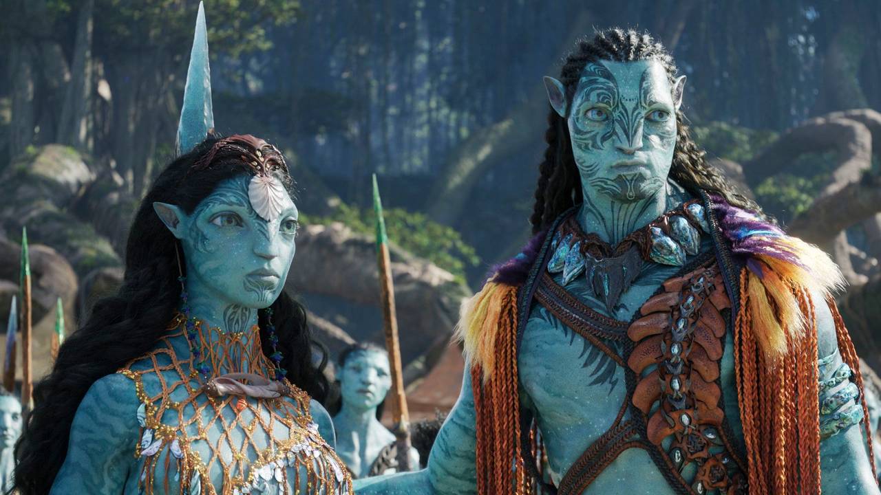 Ronal, Tonowari und der Metkayina-Clan in einer Szene von „Avatar – The Way of Water” von 2022. 2