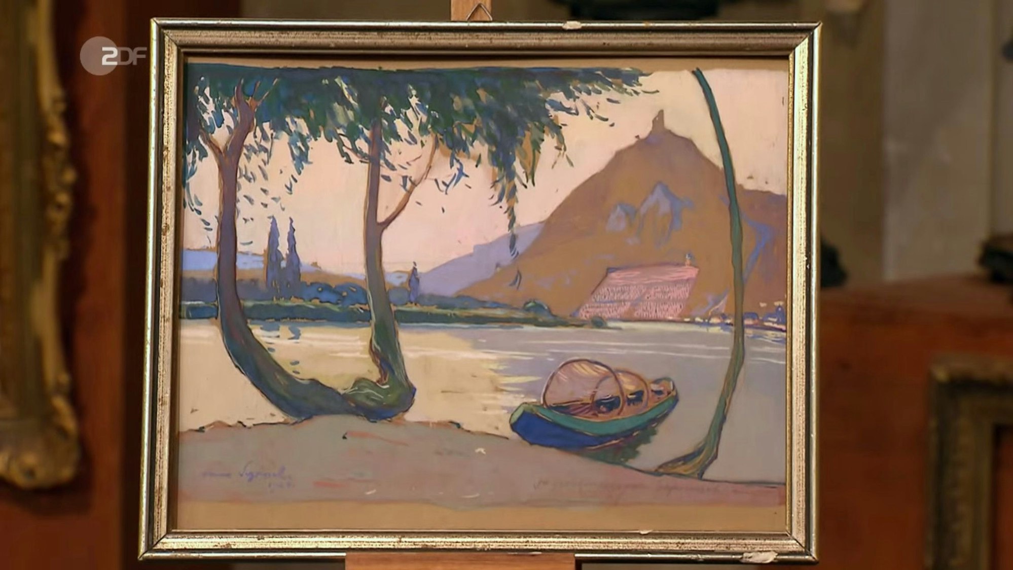 „Bares für Rares“: Das Bild mit einer Mischtechnik auf Karton stammt vom Düsseldorfer Maler Hans Seyppel, der das Objekt nicht nur handsigniert, sondern mit 1920 auch datiert hat.