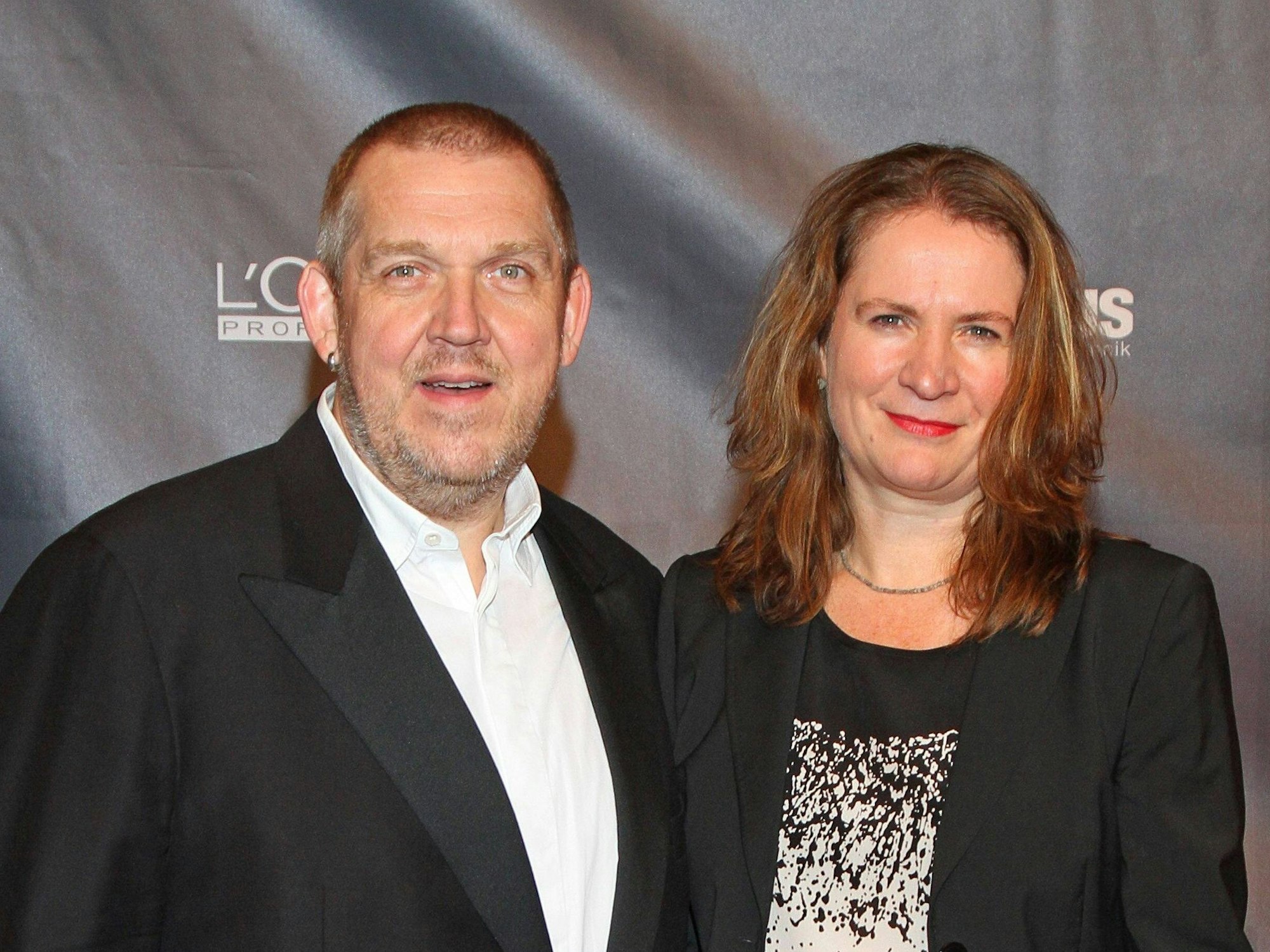 Schauspieler Dietmar Bär mit Frau Maren bei der Kinderlachen-Gala 2014 in der Dortmunder Westfalenhalle.