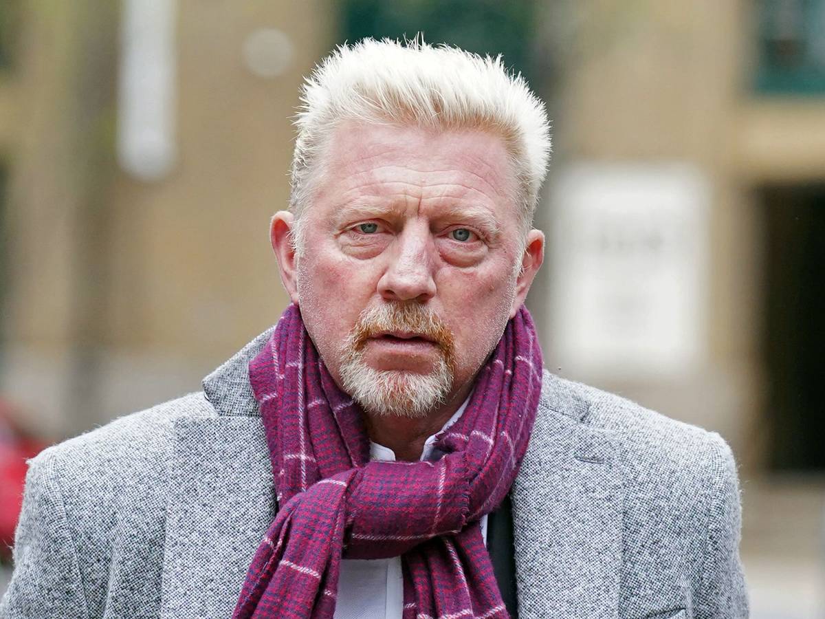 Boris Becker, ehemaliger Tennis-Profi aus Deutschland, trifft am Southwark Crown Court in London ein. Becker steht seit dem 21.03.2022 in London vor Gericht.