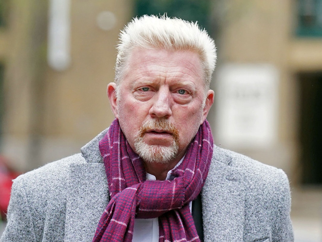 Boris Becker, ehemaliger Tennis-Profi aus Deutschland, trifft am Southwark Crown Court in London ein. Becker steht seit dem 21.03.2022 in London vor Gericht.