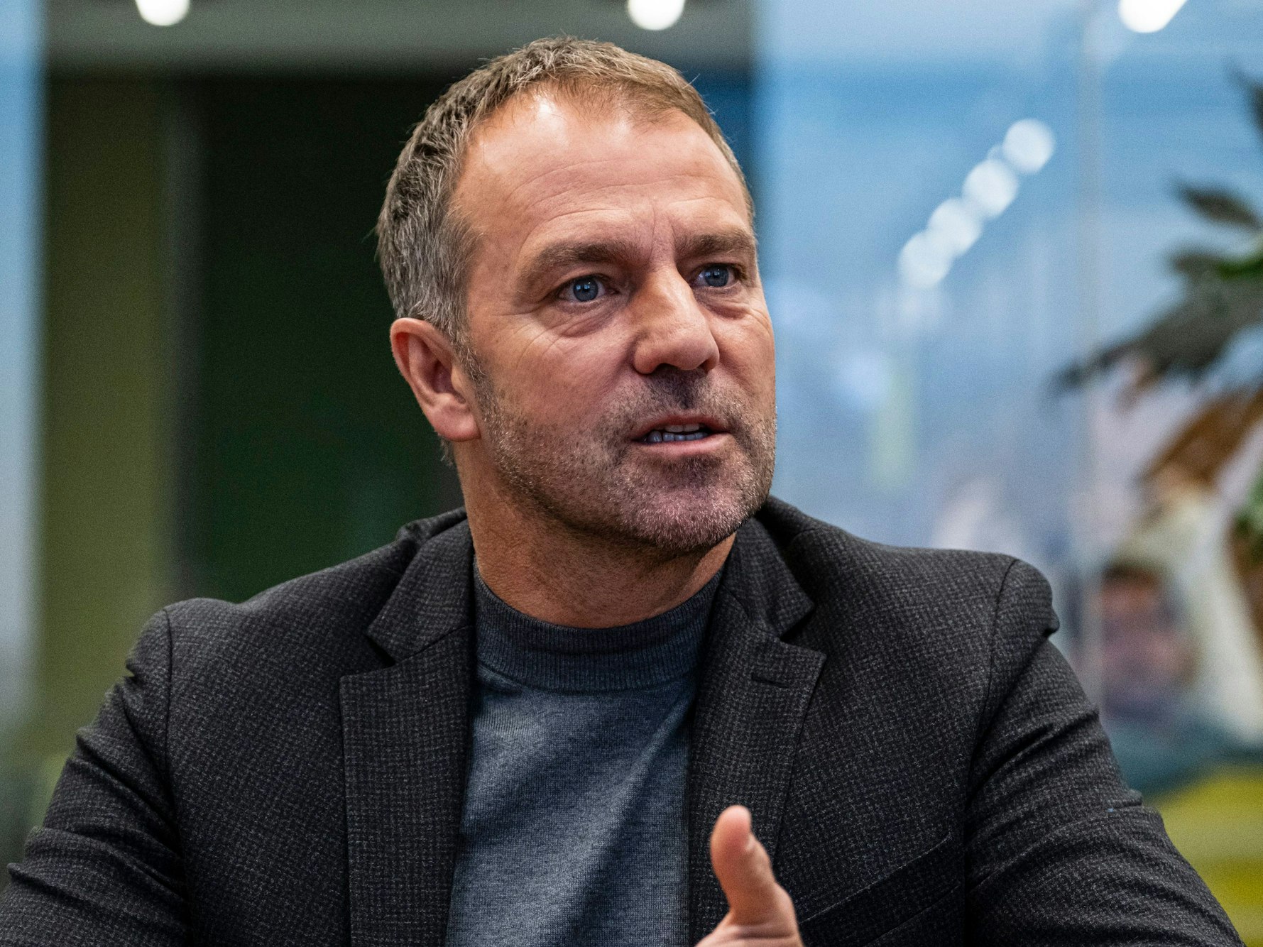 Bundestrainer Hansi Flick im Interview nach dem WM-Aus.