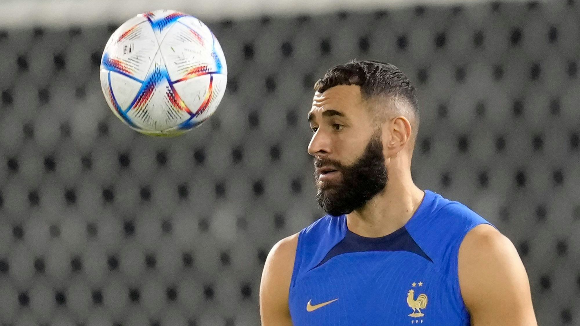 Karim Benzema beim Training der französischen Nationalmannschaft