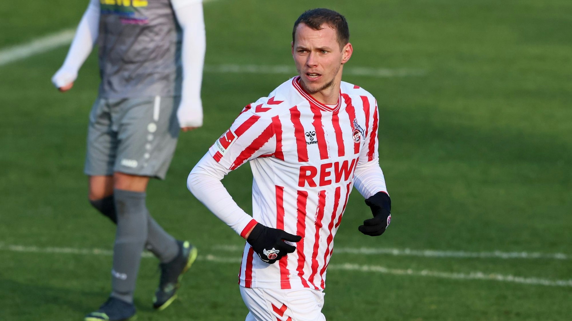 Ondrej Duda spielt für den 1. FC Köln gegen Germania Reusrath.