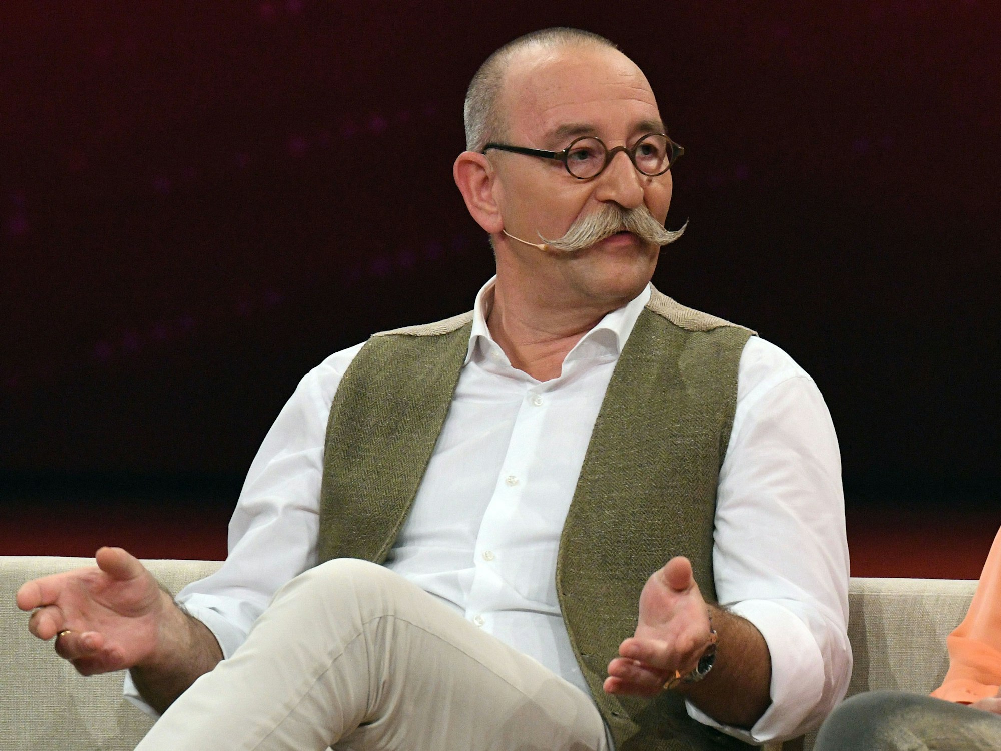 Der Koch Horst Lichter spricht bei einer Aufzeichnung der ZDF-Fernsehshow "Wir lieben Fernsehen".