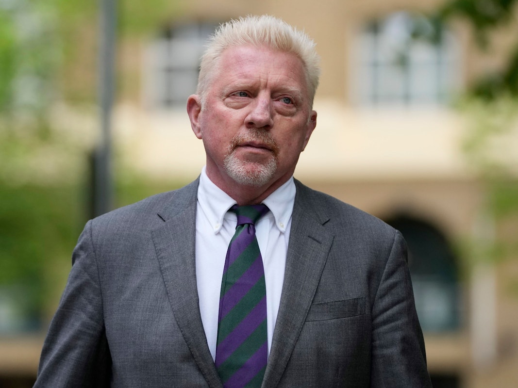 Der ehemalige Tennisspieler Boris Becker kommt am Southwark Crown Court in London an.