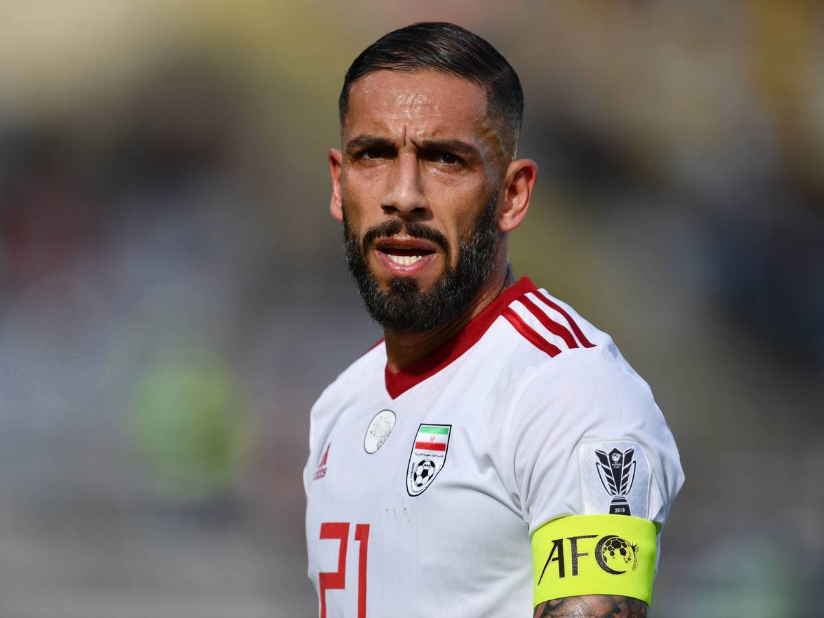 Ashkan Dejagah beim Fußball-Spiel der iranischen Nationalmannschaft