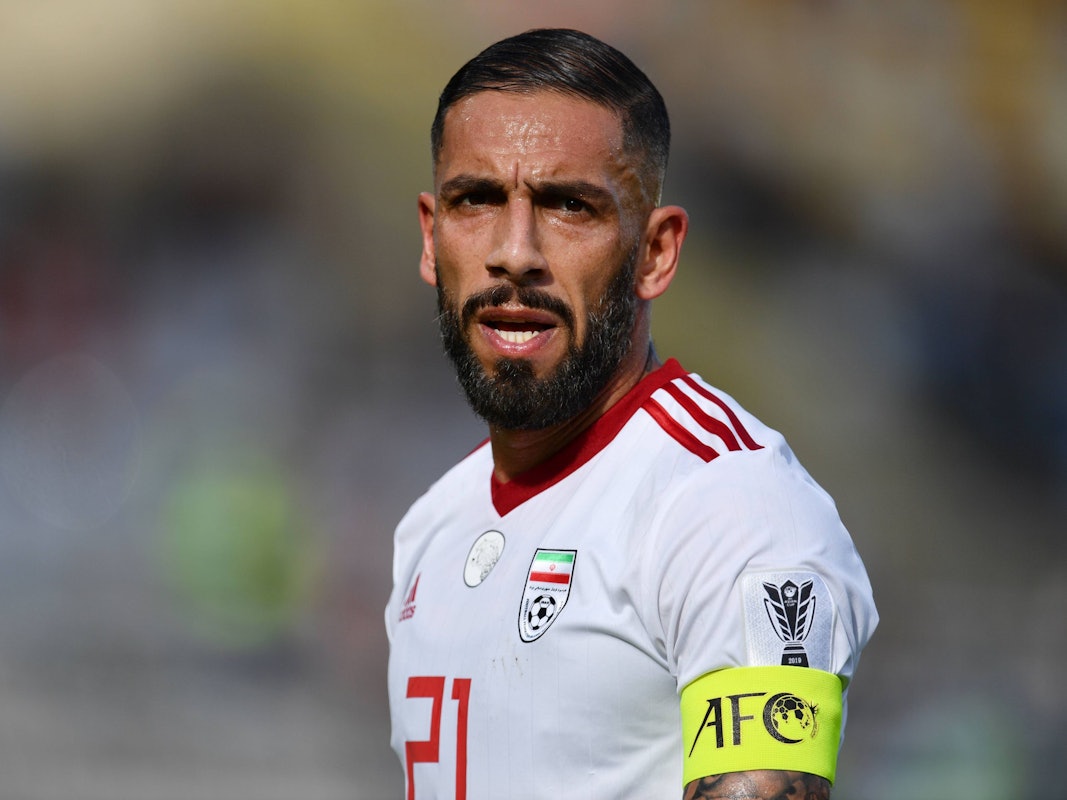 Ashkan Dejagah beim Fußball-Spiel der iranischen Nationalmannschaft