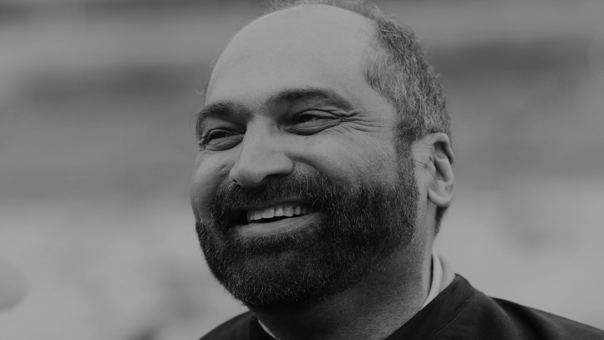Franco Harris lacht.