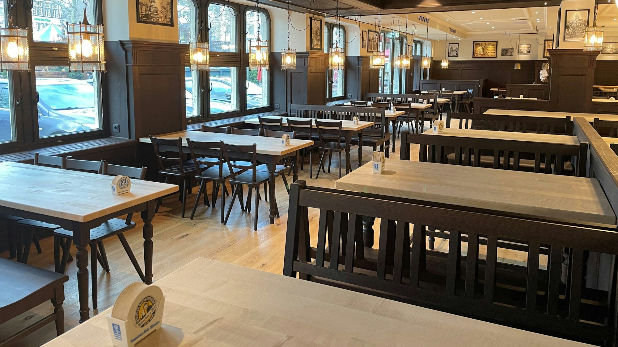 Blick in das Augustiner Brauhaus in Köln.