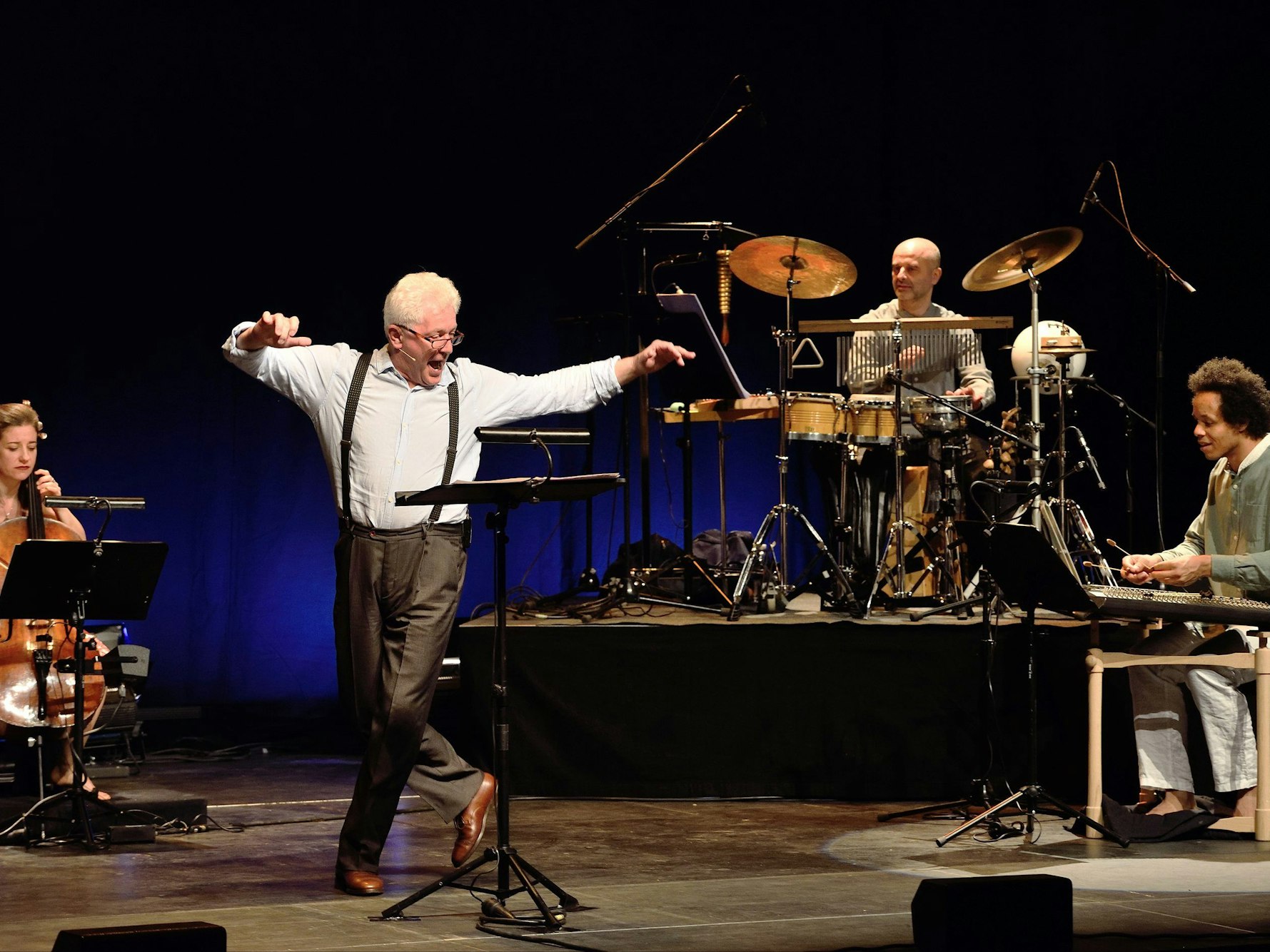 Schauspieler Miroslav Nemec beim Bühnenstück Alexis Sorbas.