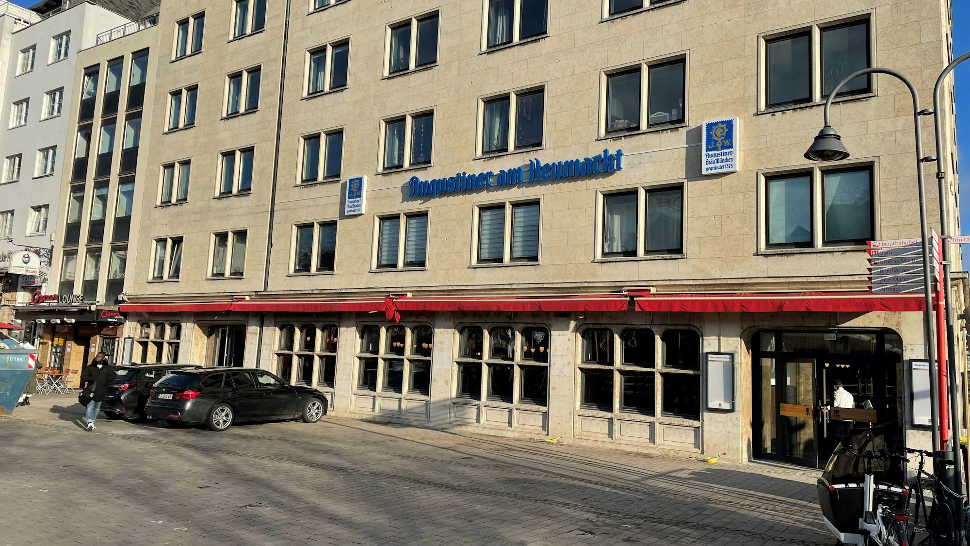 Blick auf das Augustiner-Brauhaus in Köln.