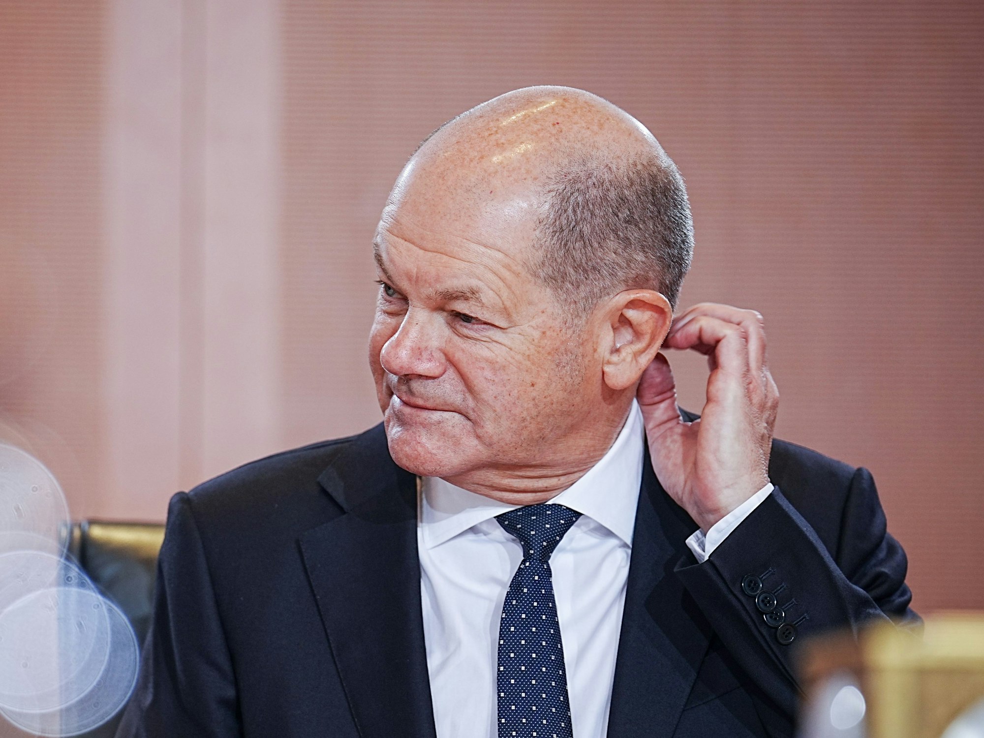 Bundeskanzler Olaf Scholz (hier im Dezember 2022) sorgt mit einem Posting für Diskussionen.