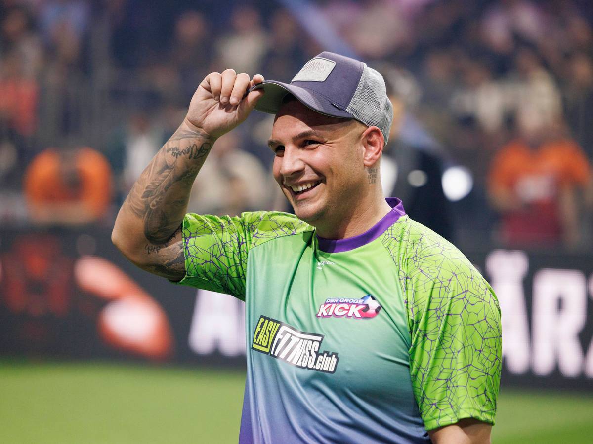 Pietro Lombardi bei „Der große Kick“ in der Lanxess-Arena.