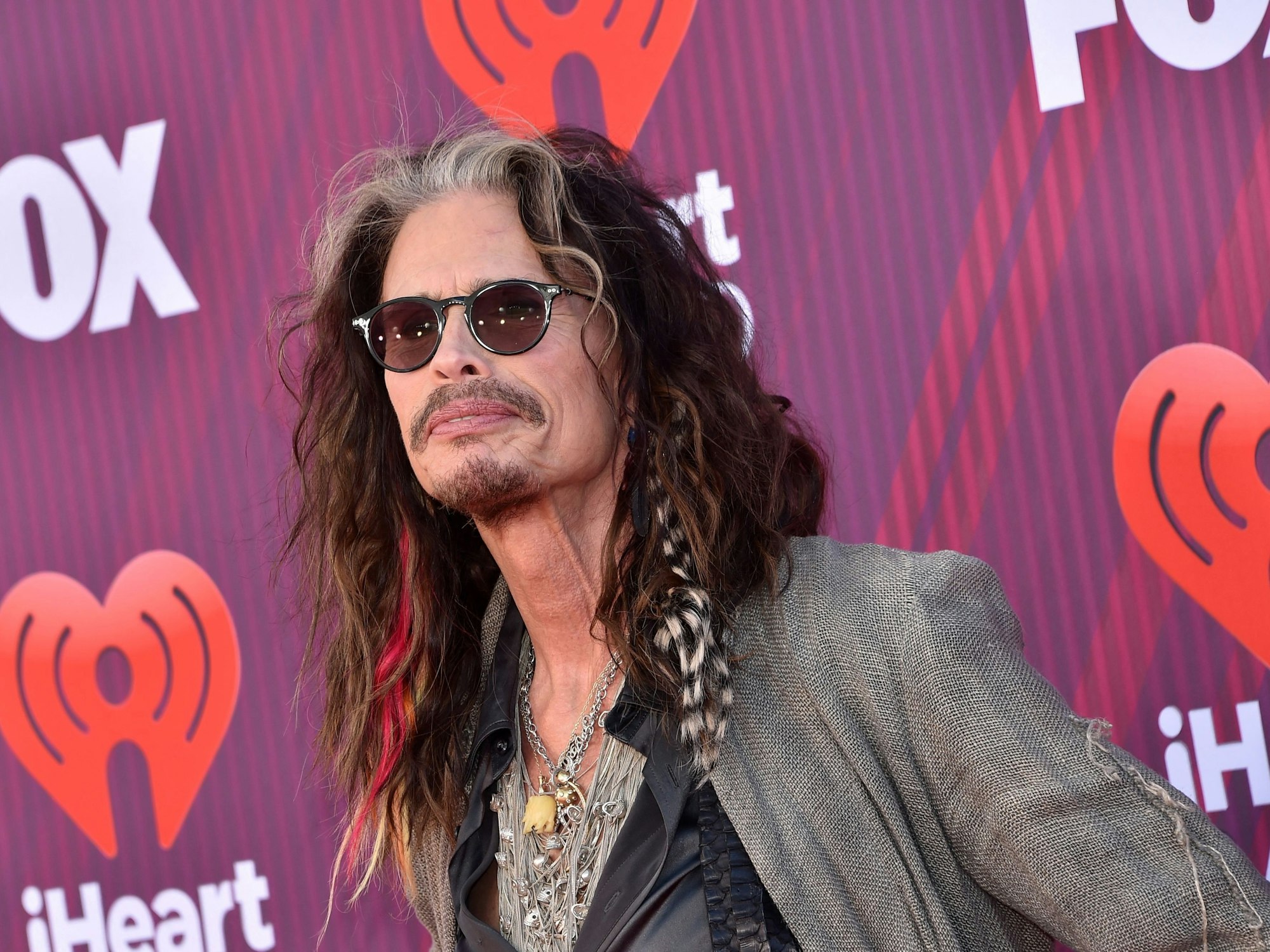 Steven Tyler, Frontmann der Rock-Band Aerosmith, kommt am 14. März 2019 zur Verleihung der iHeart Radio Music Awards im Microsoft Theatre in Los Angeles.