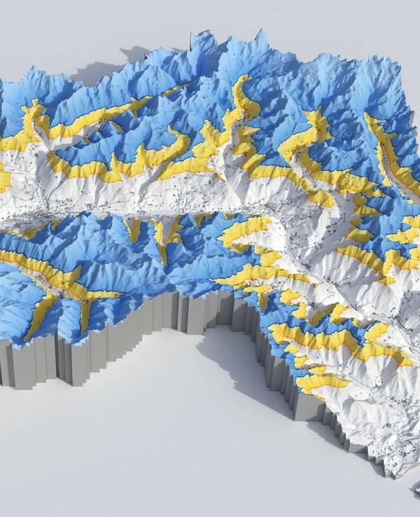 Satellitenbilder, die vom DLR am 21. Dezember veröffentlicht wurden, zeigen den Schneemangel in den italienischen Alpen, der derzeit zum einen für grüne Skipisten sorgt – zum anderen für einen Wassermangel im Rhein sorgen könnte.