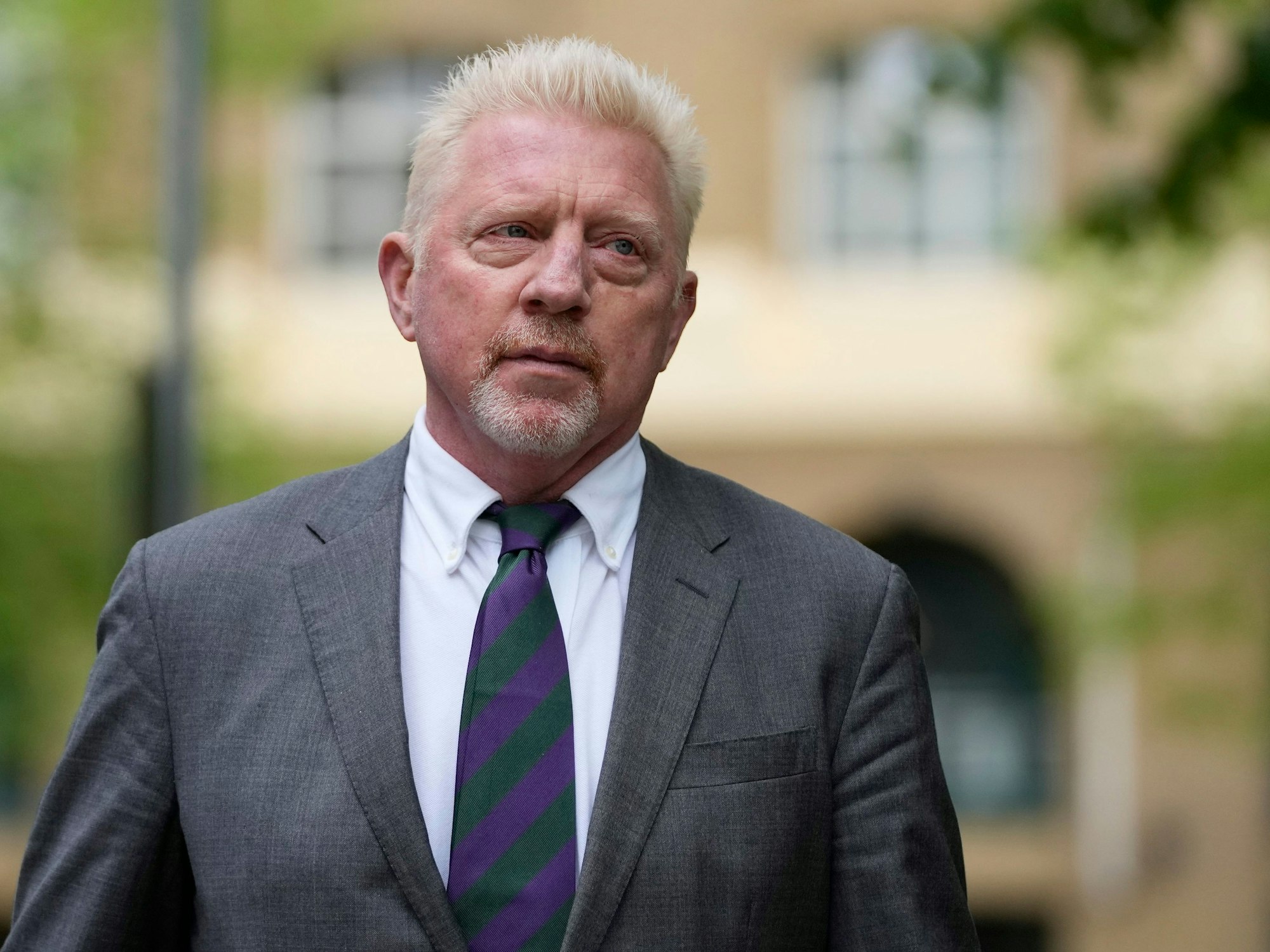 Der ehemalige Tennisspieler Boris Becker kommt am Southwark Crown Court in London an.