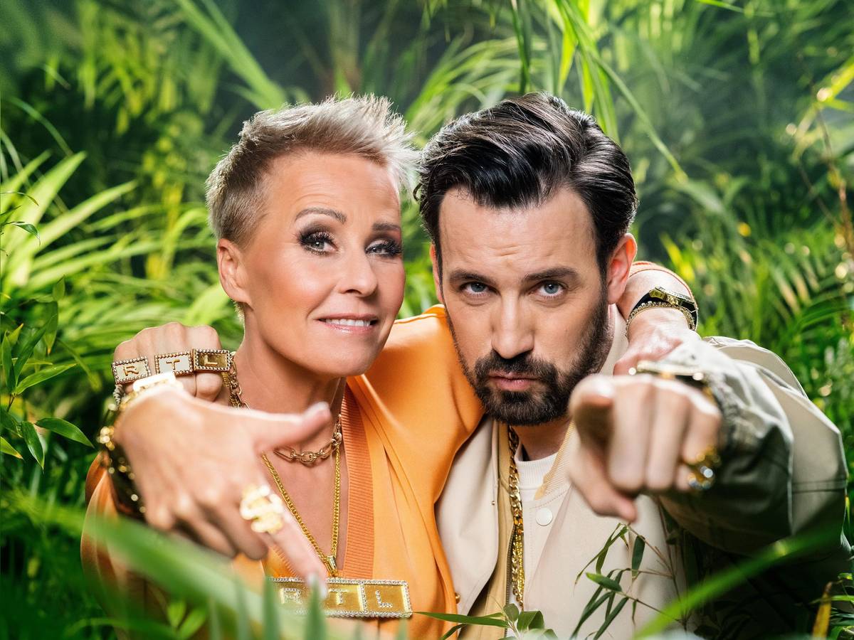 Die beiden Moderatoren der Reality-Show ´Ich bin ein Star - Holt mich hier raus», Sonja Zietlow und Jan Köppen
