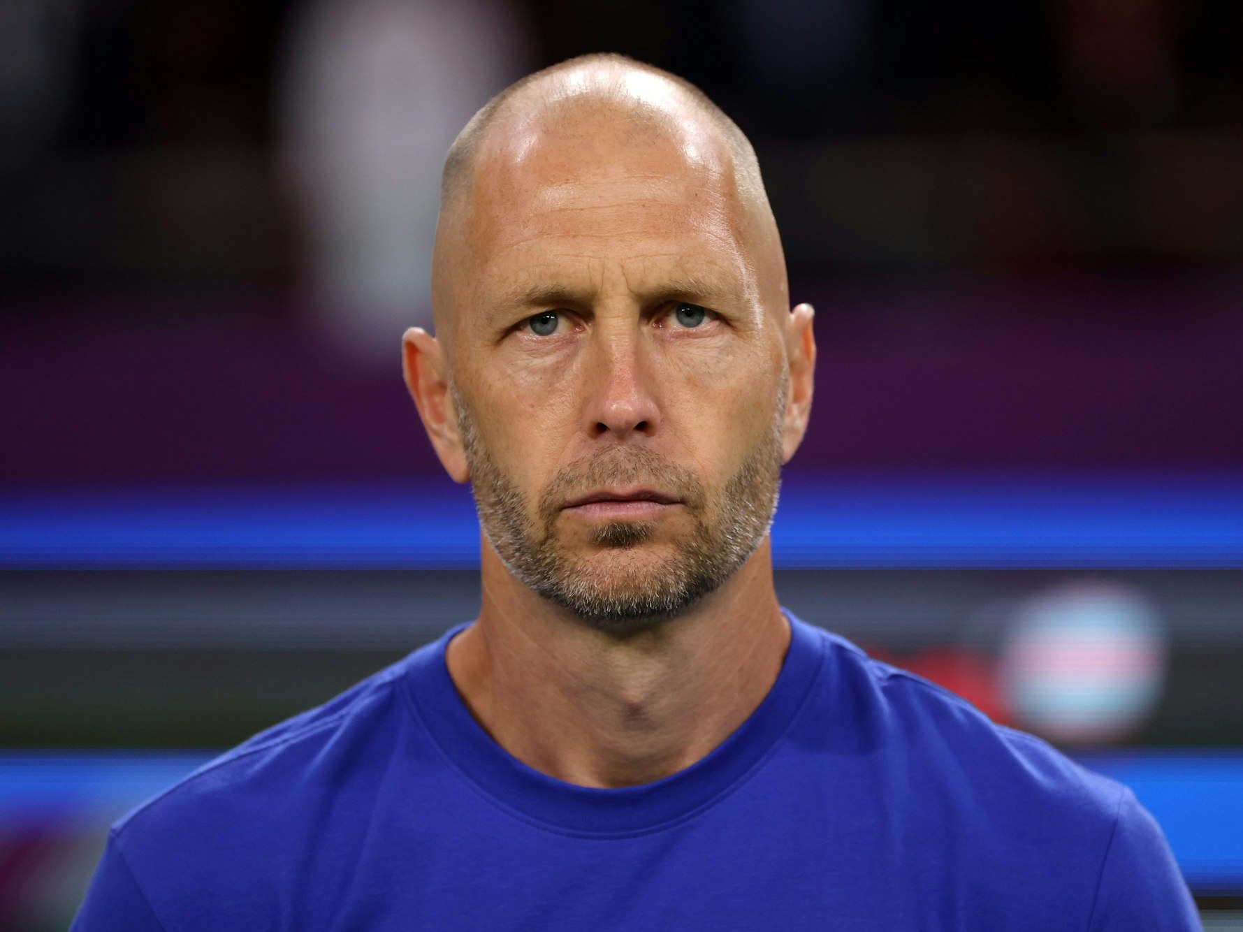 Gregg Berhalter schaut grimmig.