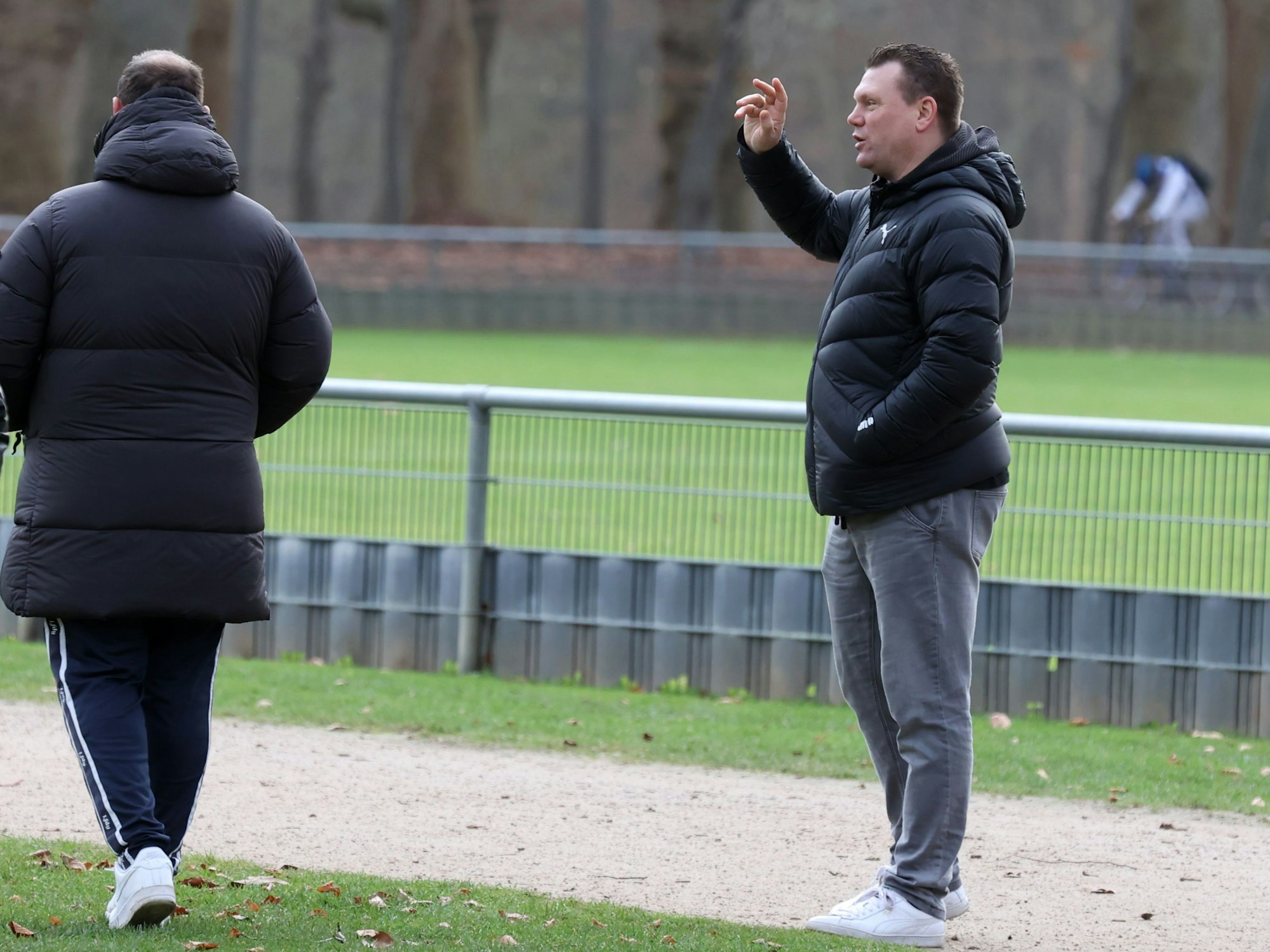 Uwe Koschinat, ehemaliger Trainer der Fortuna Köln, am Geißbockheim.