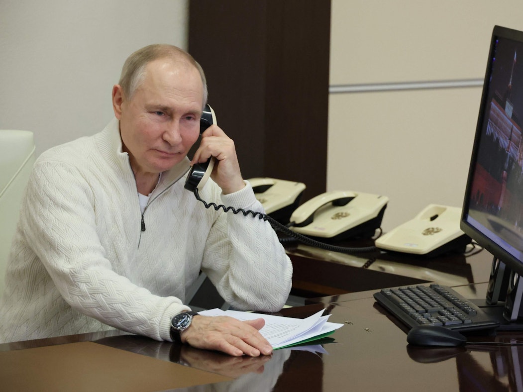 Präsident Putin (hier am 5. Januar im Kreml) hat eine Feuerpause in der Ukraine angeordnet.