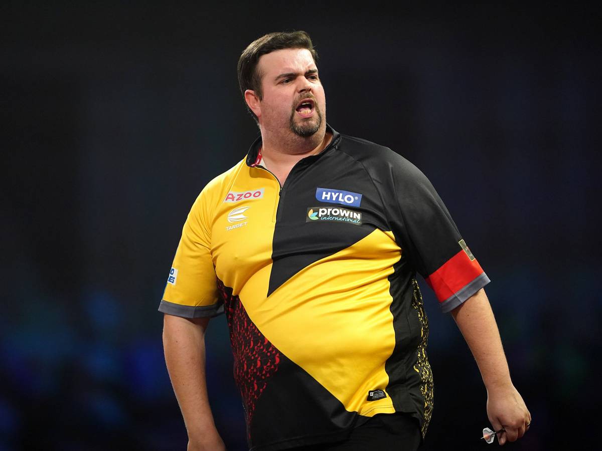Gabriel Clemens bei der Darts-WM in London.
