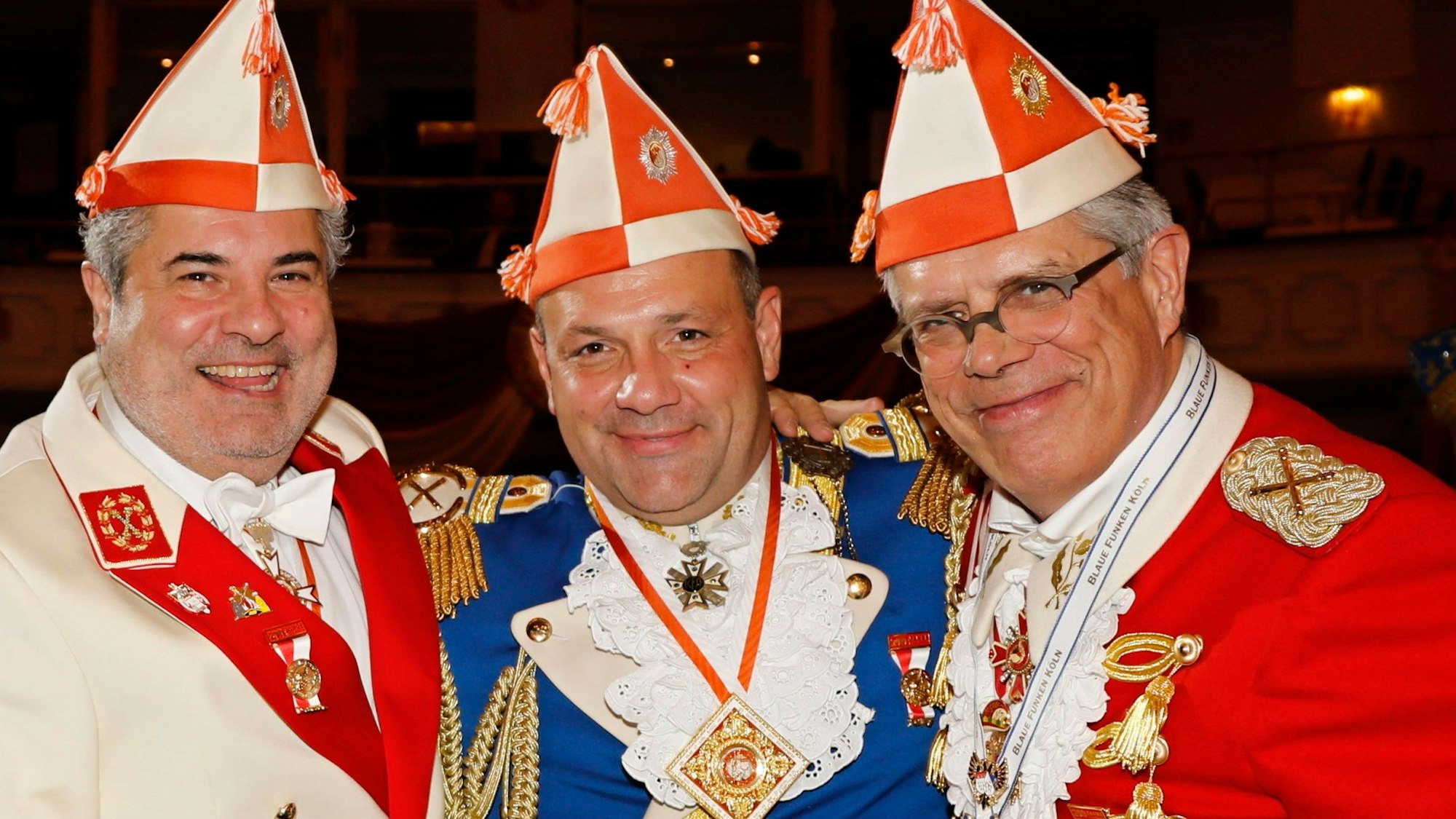 Björn Griesemann (2.v.l.) inmitten von Karnevalspräsidenten