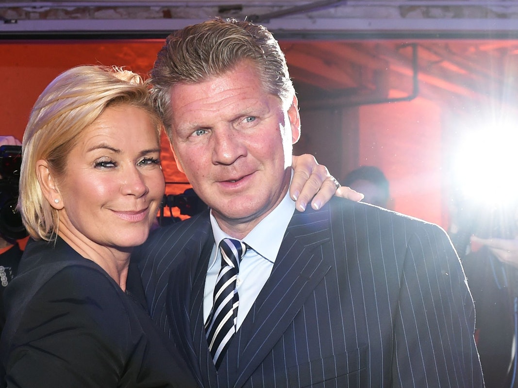 Stefan und Claudia Effenberg posieren in Berlin auf der Party nach der Verleihung des 6. Mira Awards.