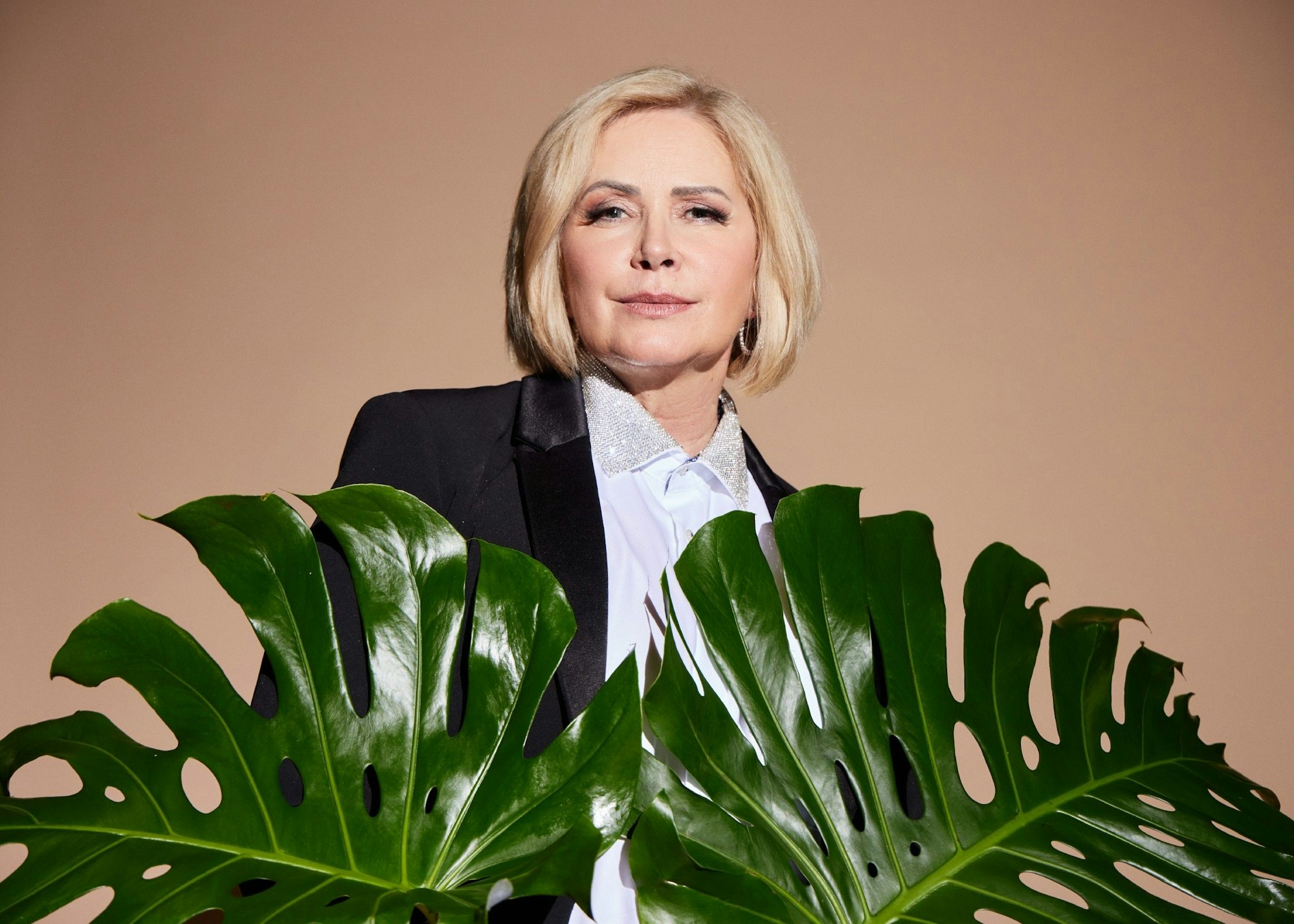 Claudia Effenberg posiert für ein Pressefoto.