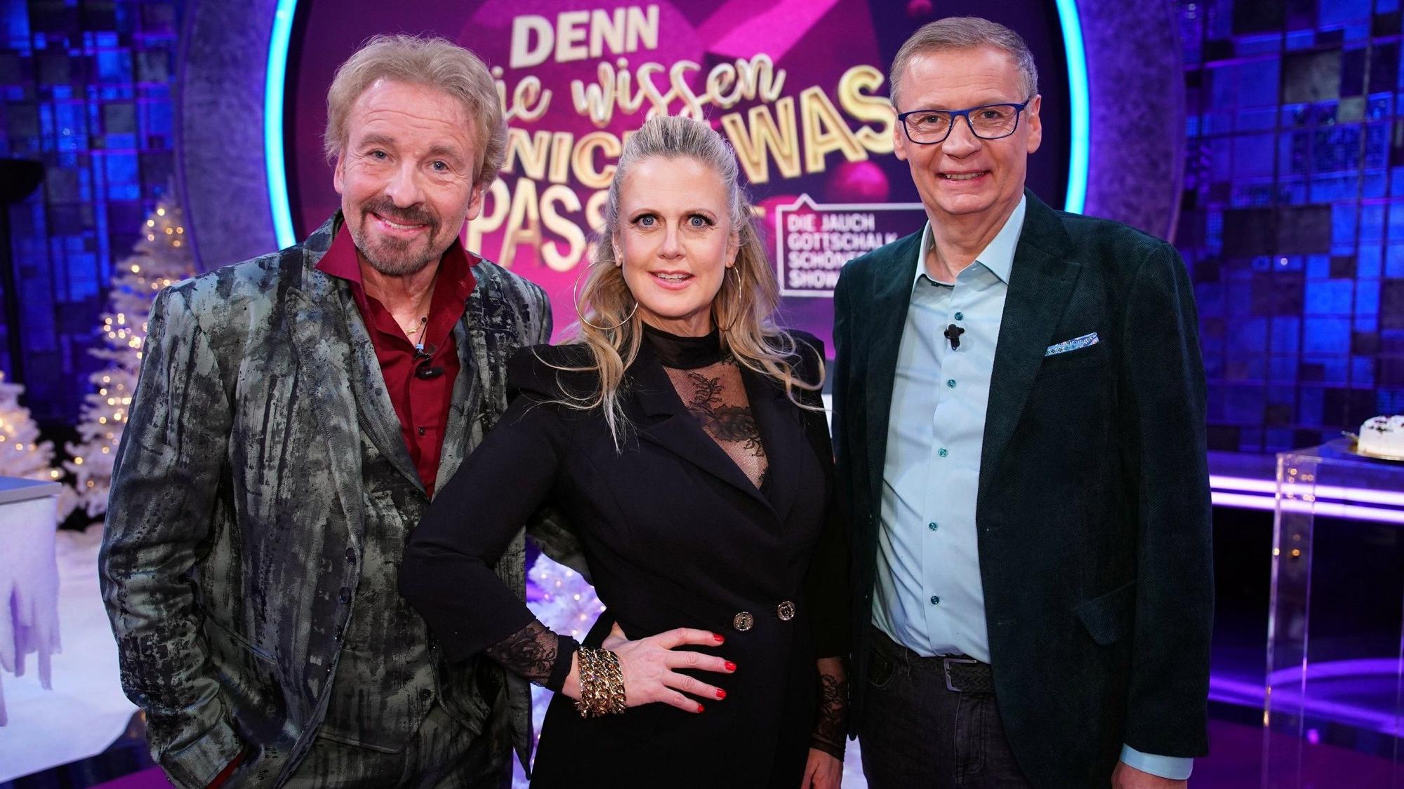 Thomas Gottschalk, Barbara Schöneberger und Günther Jauch.