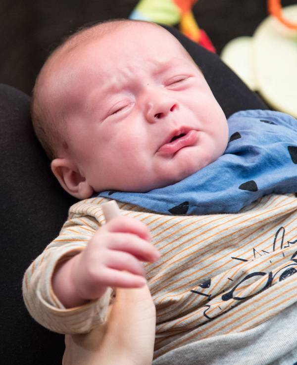 Ein weinendes Baby.