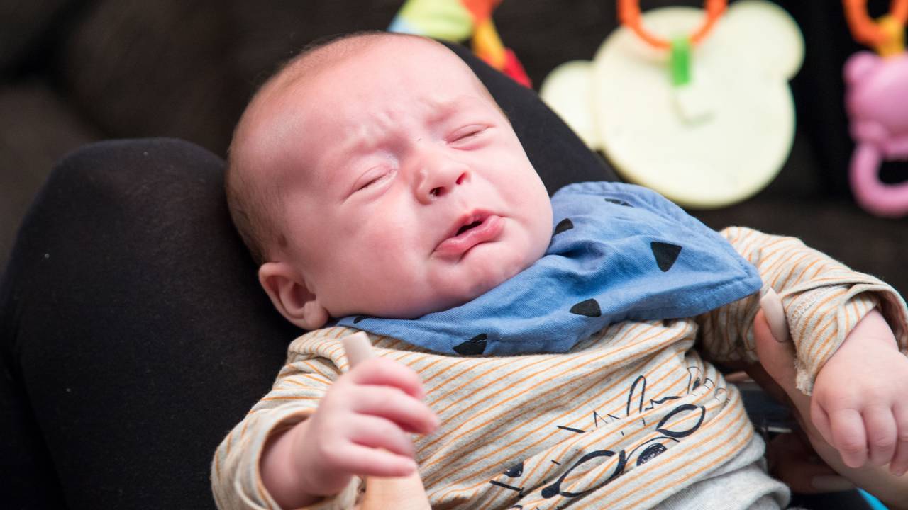 Ein weinendes Baby.