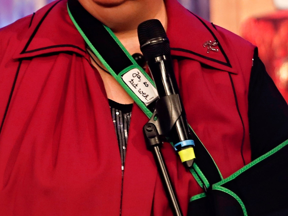 Botschaft "ja es tut weh" von Ingrid Kühne