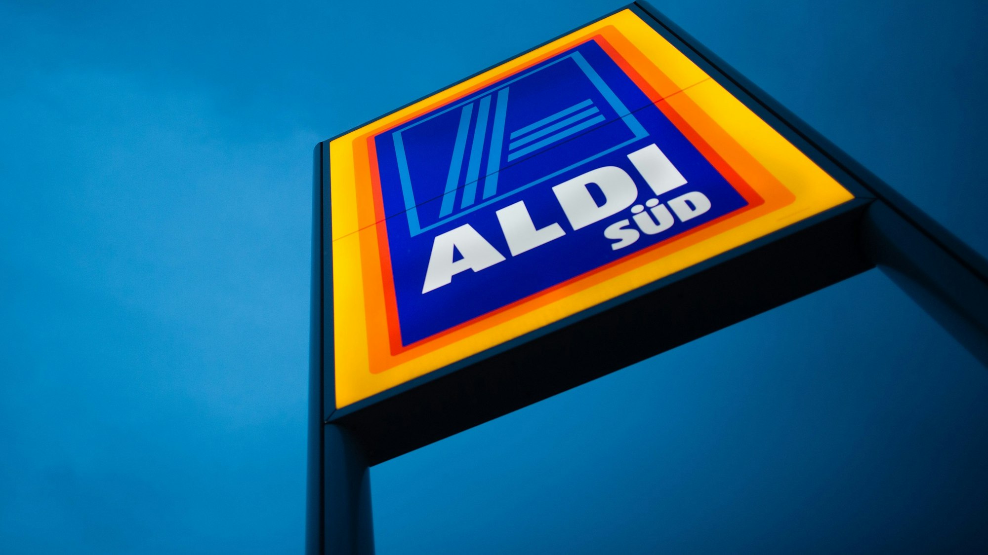 Das Logo von Aldi Süd – der Discounter nimmt Altbier aus dem Programm.