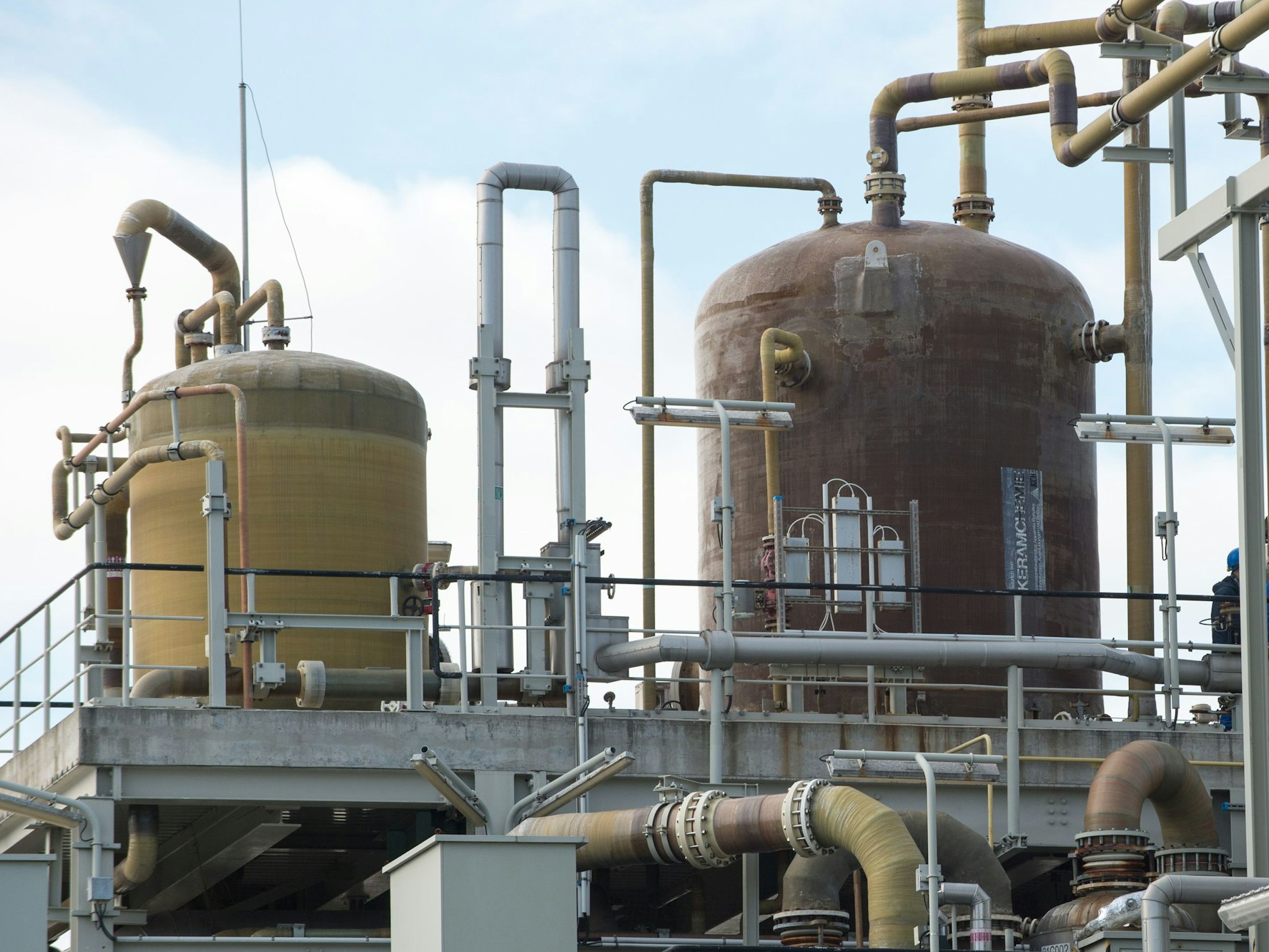 Ein Chemiewerk in Sachsen-Anhalt.