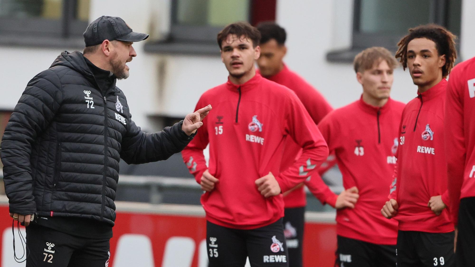 Steffen Baumgart im Training des 1. FC Köln.