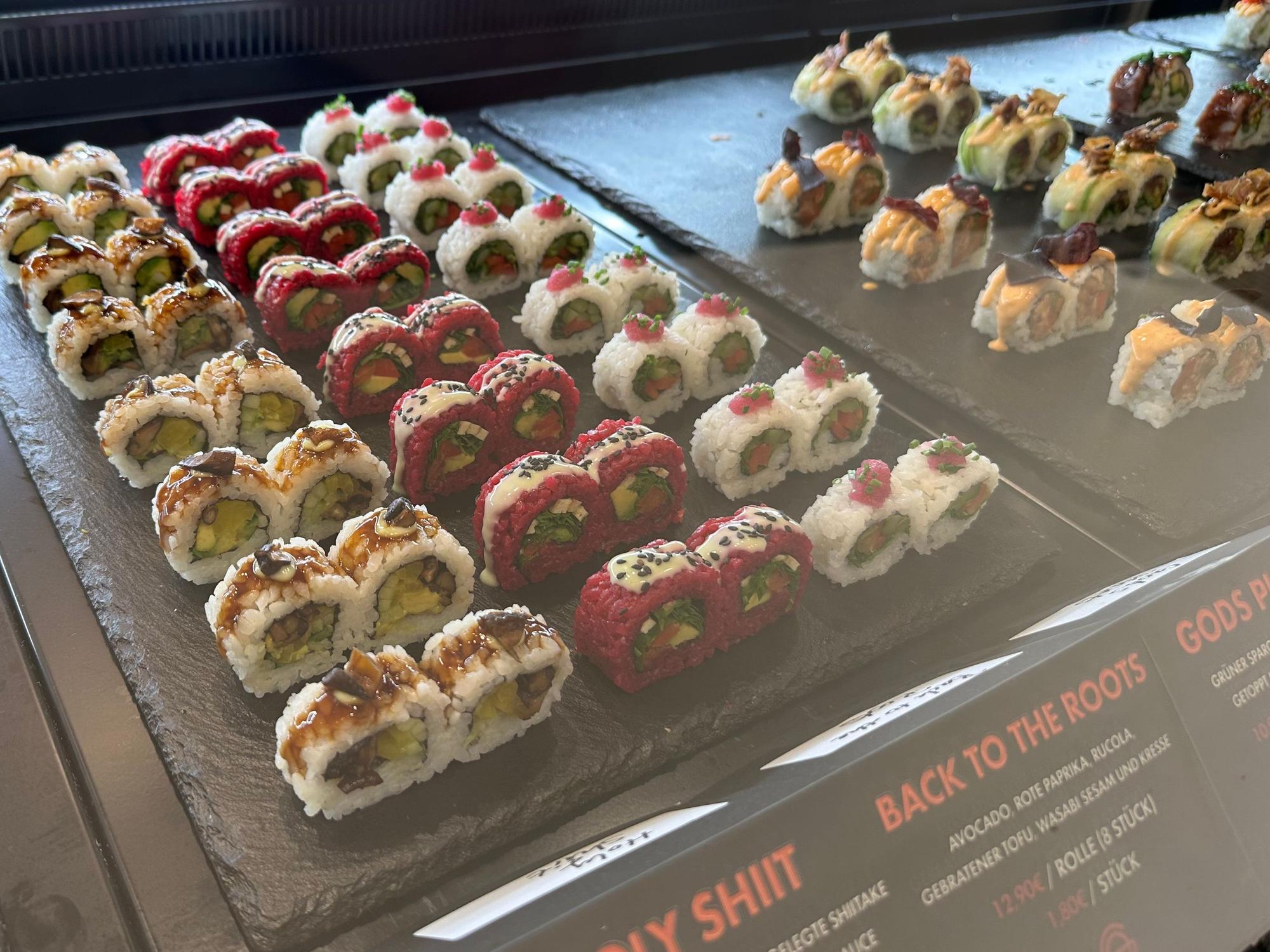Auswahl an Sushi im Gaumenglut Köln