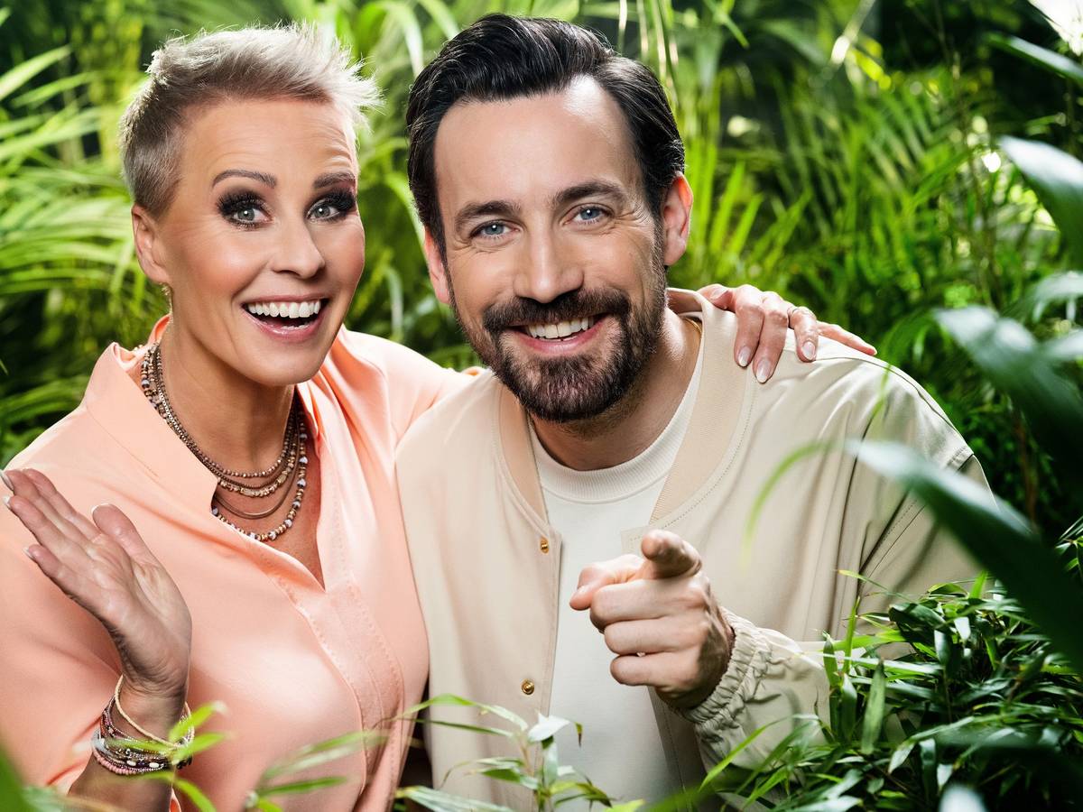 Sonja Zietlow und Jan Köppen, die beiden Moderatoren der Reality-Show „Ich bin ein Star - Holt mich hier raus“
