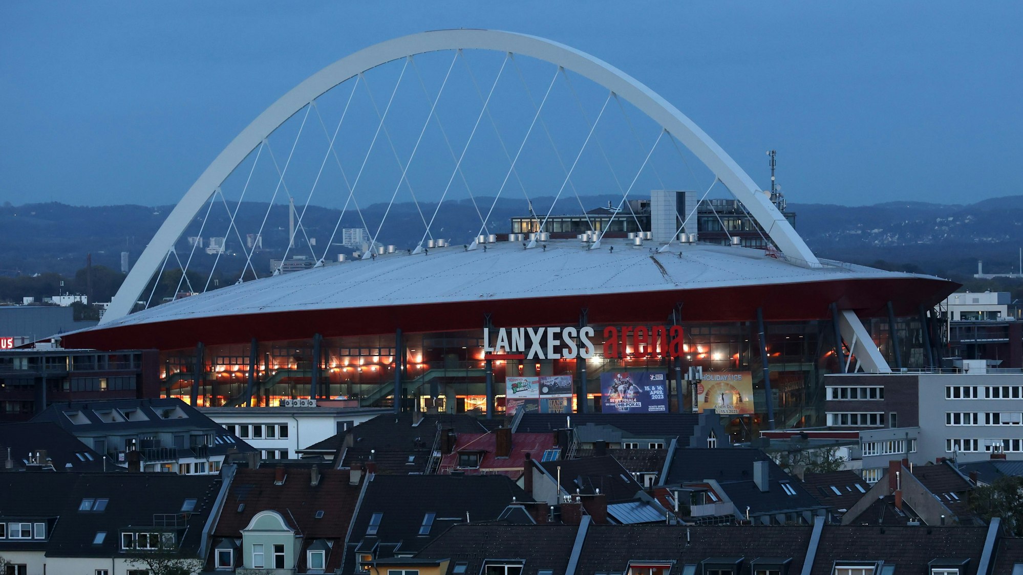 Ein Blick auf die Lanxess-Arena.