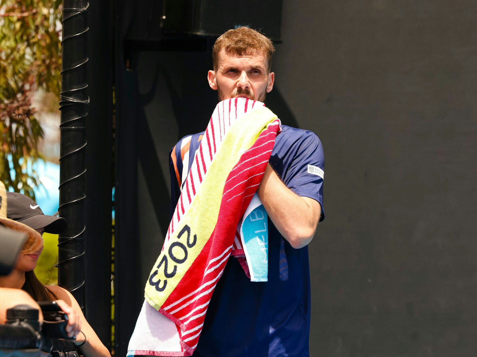 Oscar Otte ist in Aktion bei den Australien Open.