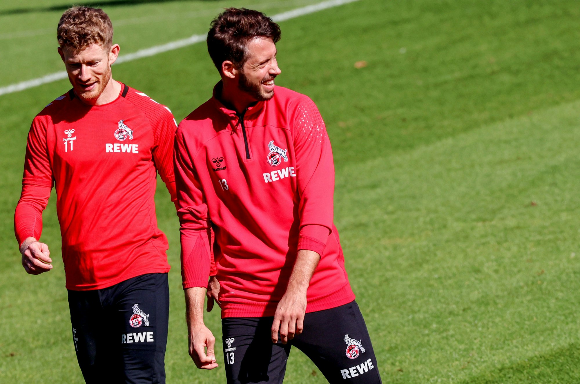 Florian Kainz und Mark Uth im Training des 1. FC Köln.