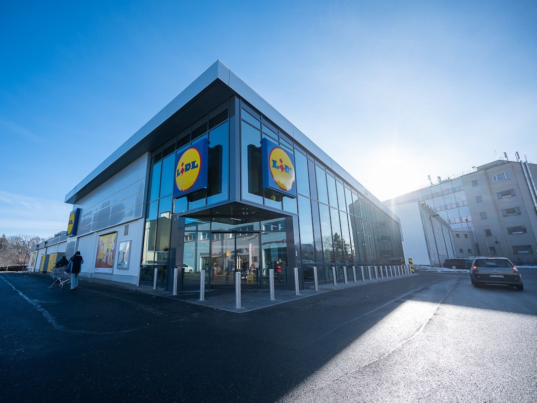 Eine Filiale des Discounters Lidl in der Reichenbacher Straße in Görlitz, fotografiert am 19. Januar 2023.