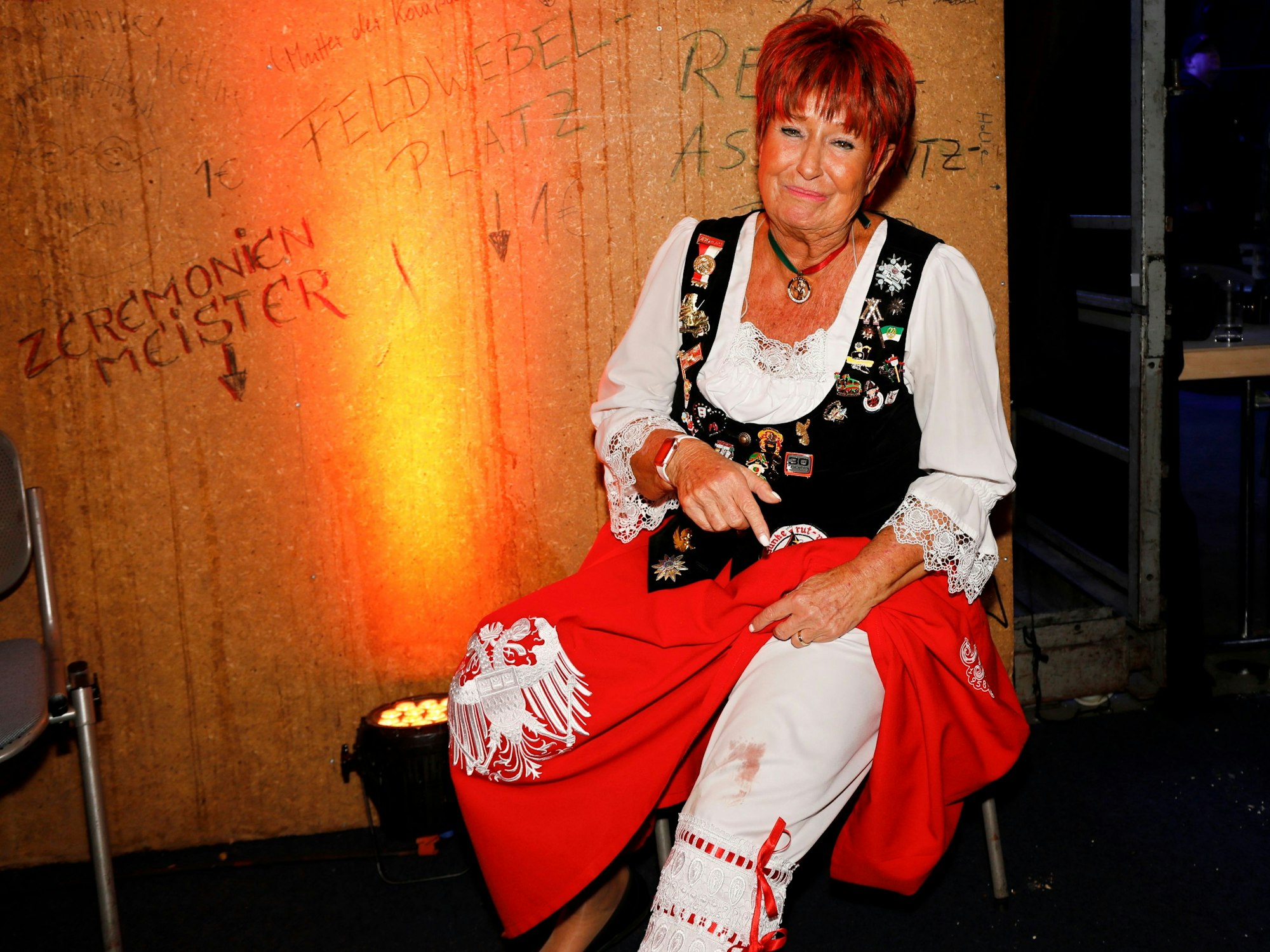 Marita Köllner verletzt in der Lanxess-Arena.