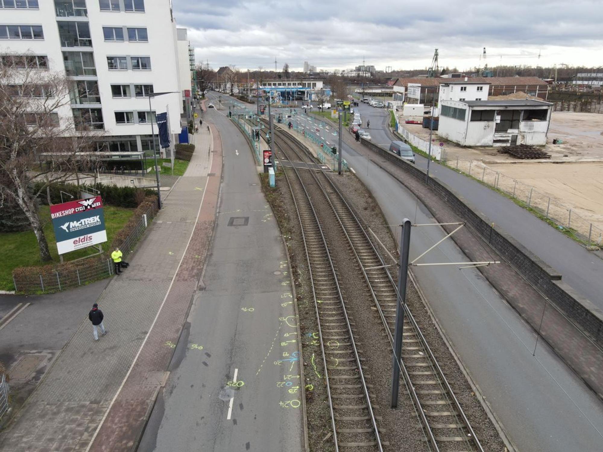 Die Siegburger Straße in Köln