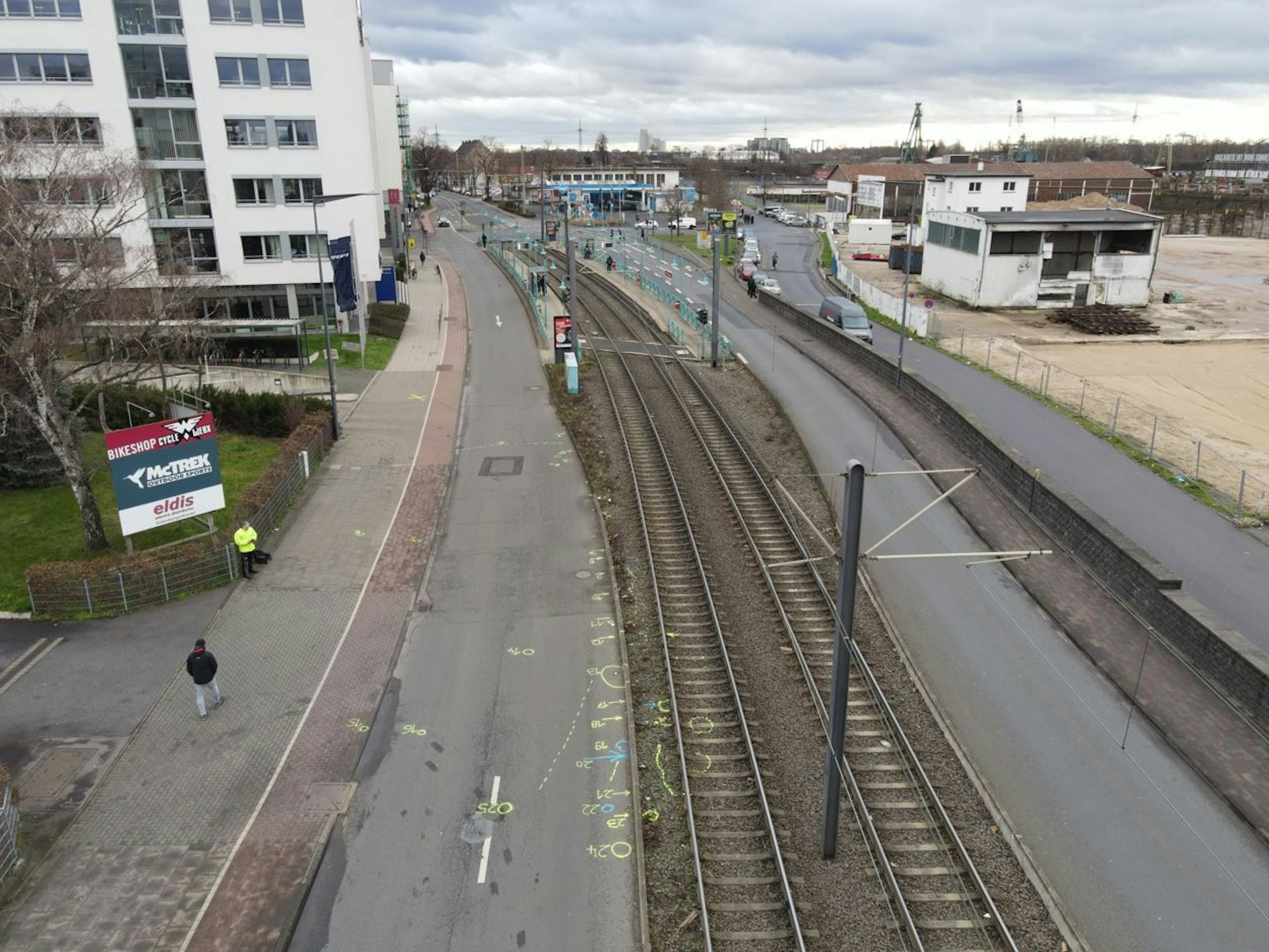 Die Siegburger Straße in Köln