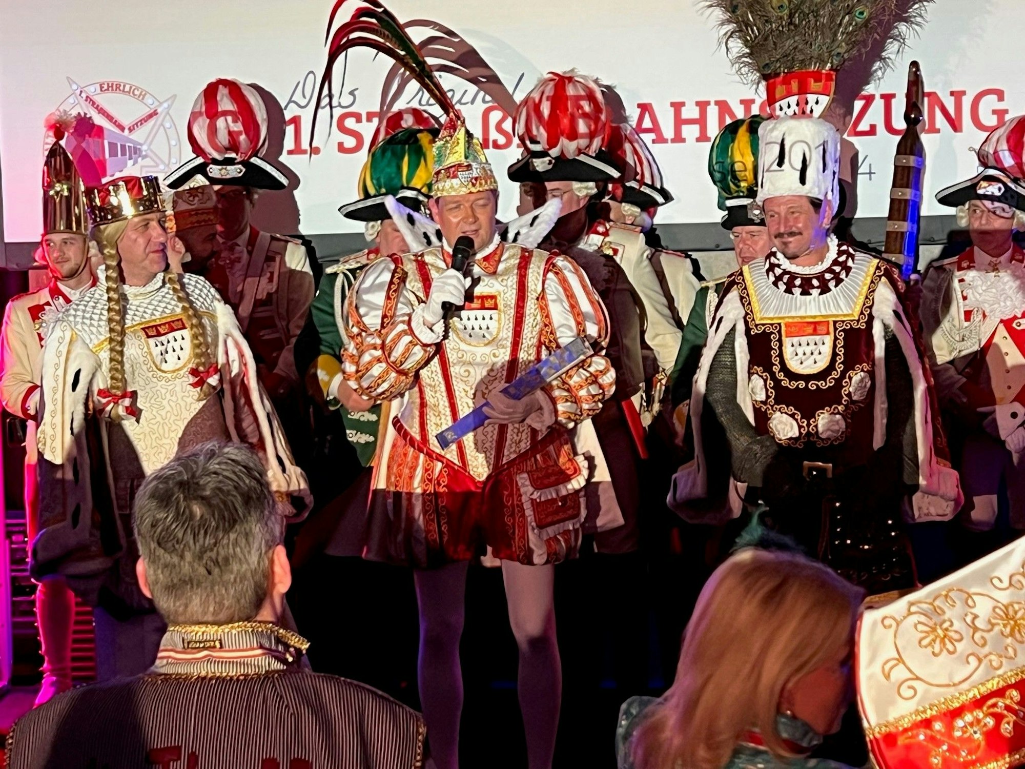 Das Kölner Dreigestirn m Samstagabend (22.1.) im Dorint